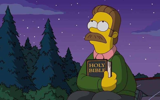 What if Ned Flanders is THE Christian?
