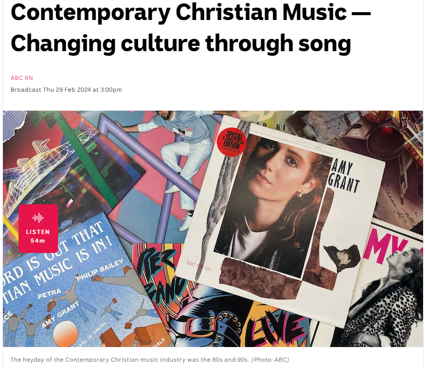 Never not talking about Contemporary Christian Music