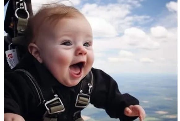 Would you convert for the skydiving Christian baby?